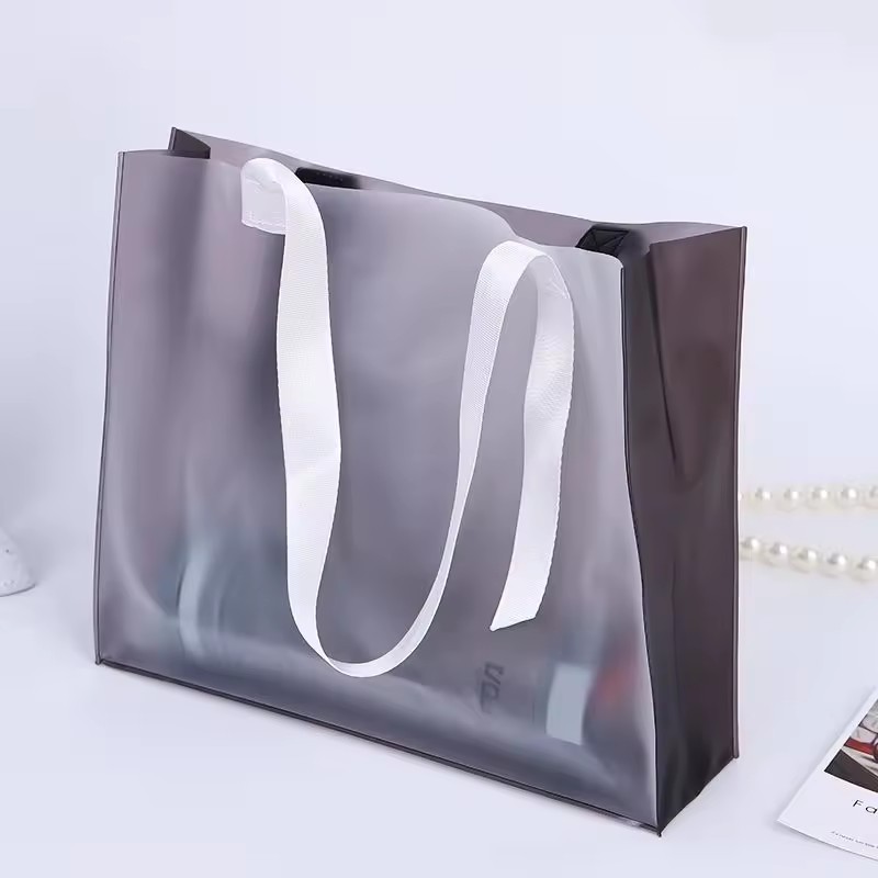 PVC Shopping Woman Ladies Transparent/ frosted pvc Handbags, Tote Purse Beach Bag