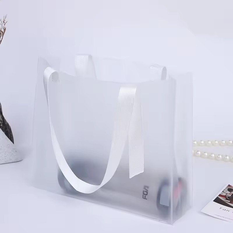 PVC Shopping Woman Ladies Transparent/ frosted pvc Handbags, Tote Purse Beach Bag