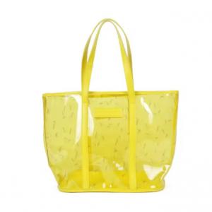 Yellow Transparent Bag PVC Handbag Shoulder Bag Beach