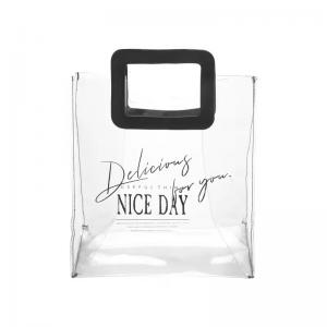 Eco Friendly Promotional Clear PVC Plastic Shopping Gift Bag