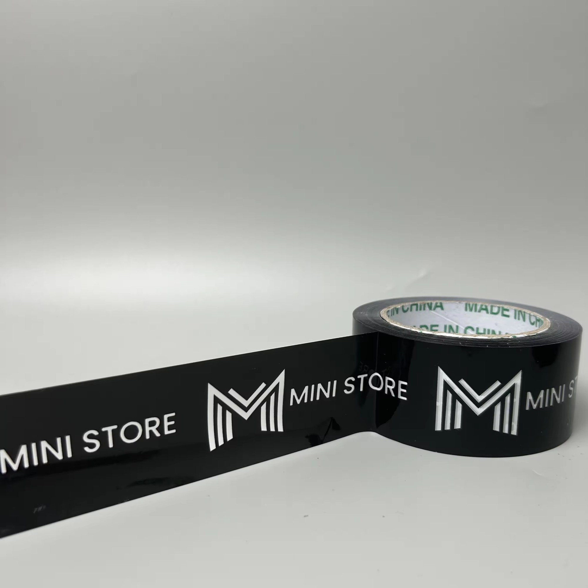 Carton Sealing black Bopp Adhesive Tape Custom private Logo Packing Tape Printed