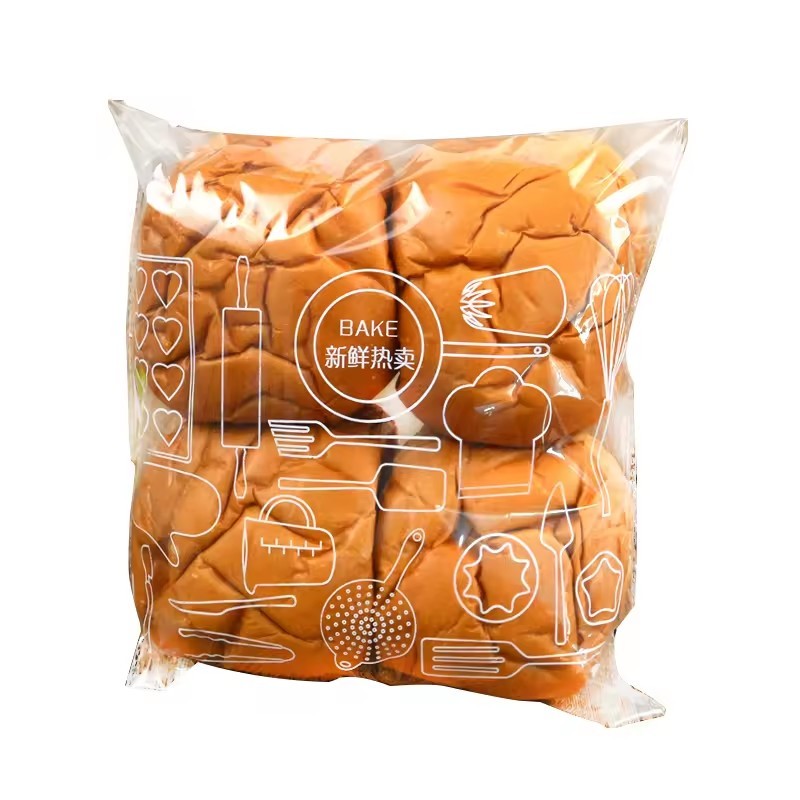 high quality self-adhesive bopp clear opp plastic bag for bread packaging