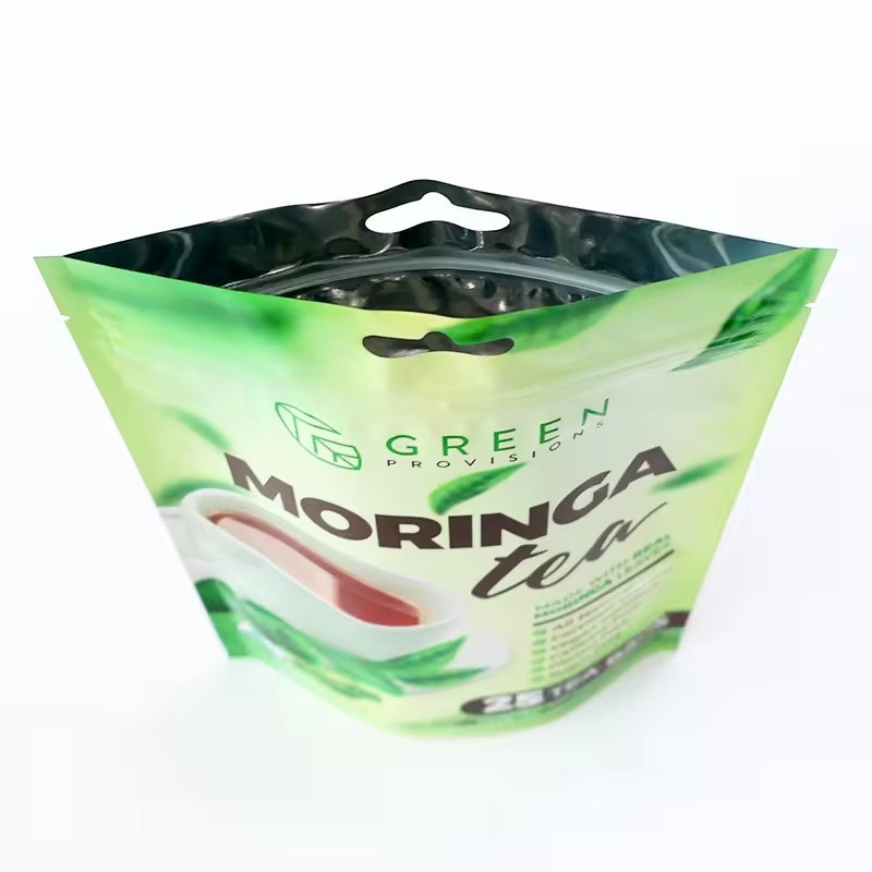 re-sealable fast brewing beverage tea bag zipper bag can be printed with logo