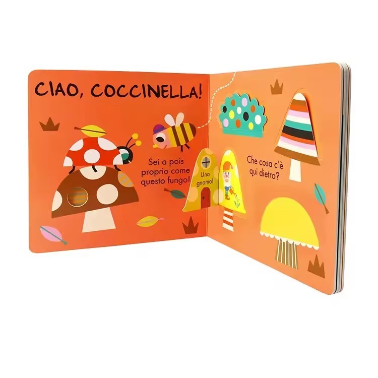 Hardcover Books Printing Children's Fun Flap Board Books Printing Booklet Storybooks