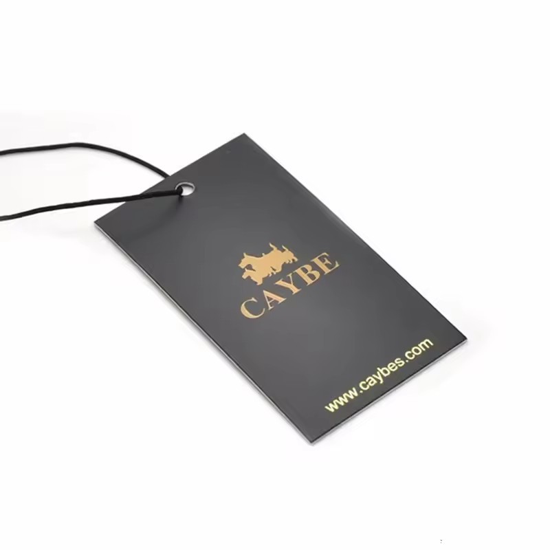 luxury hang tag custom printing label garment tags for clothes hang clothing tags