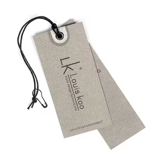 luxury hang tag custom printing label garment tags for clothes hang clothing tags