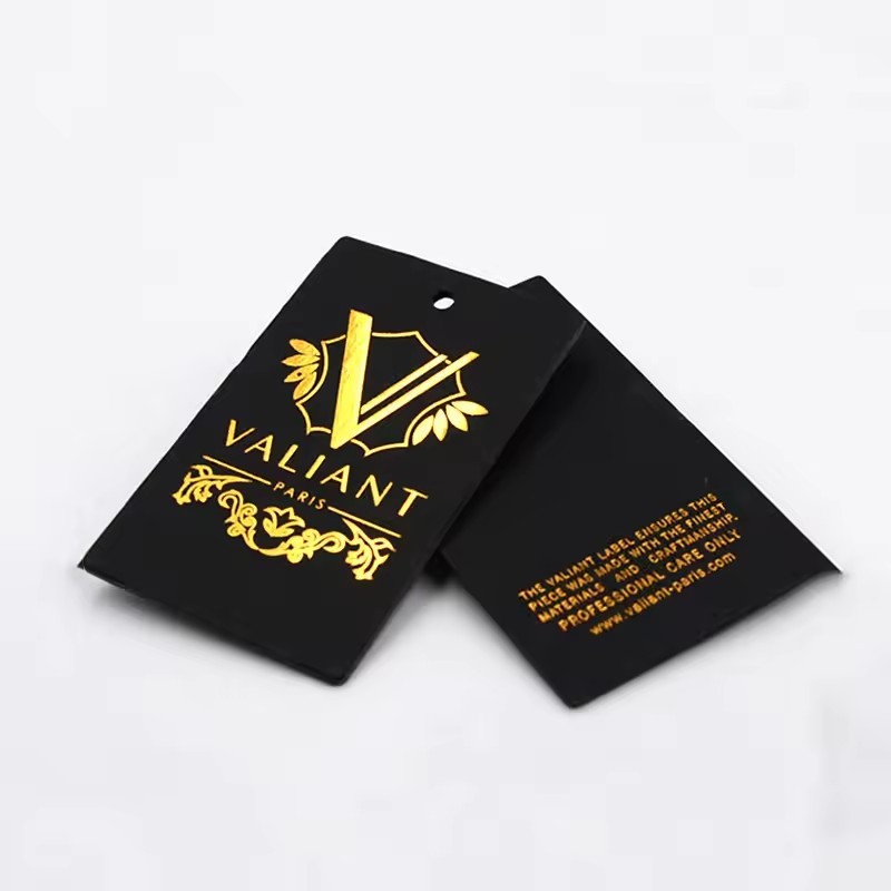 luxury hang tag custom printing label garment tags for clothes hang clothing tags