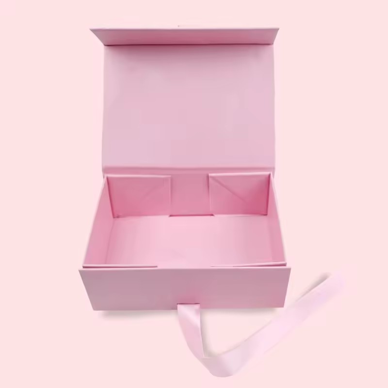 Foldable Magnetic Paper Gift Box Rectangle Packaging Paper Box