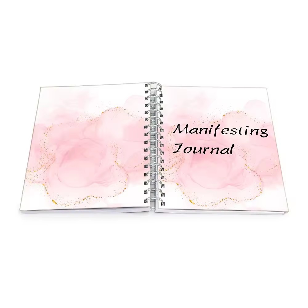 Goal Manifestation Planner Custom Spiral Notebooks Hard Cover For Student Adult