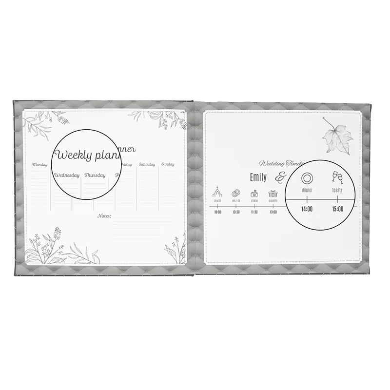 Soft Cover Notebook To Do List Organizer Cuaderno My Wedding Planner Book With Checklist