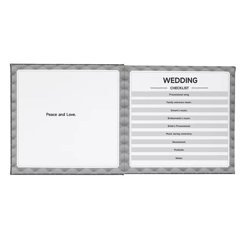 Soft Cover Notebook To Do List Organizer Cuaderno My Wedding Planner Book With Checklist