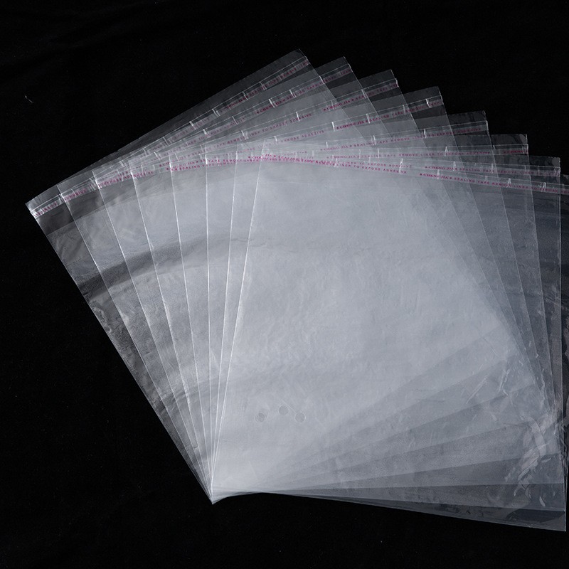 PE bag custom clothing shirt slippers transparent packaging bag PE self-adhesive bag