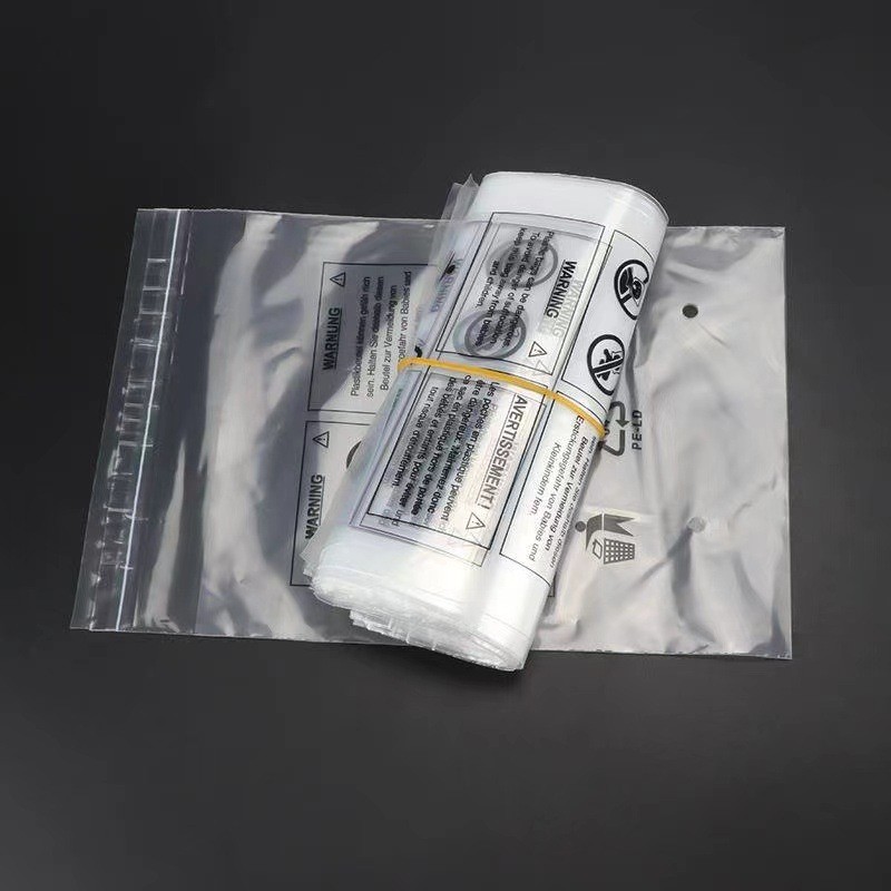 PE bag custom clothing shirt slippers transparent packaging bag PE self-adhesive bag