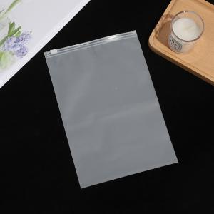 Transparent frosted zipper bag, socks, clothing packaging bag, PE plastic self sealing bag, underwear, clothing zipper bag