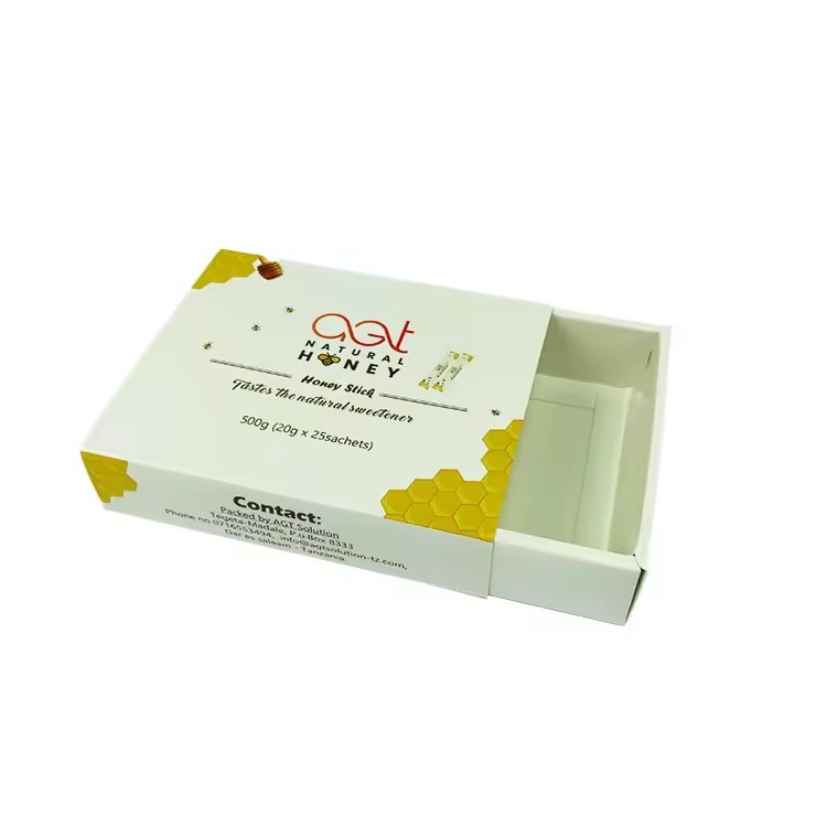 Excellent quality wholesale white card paper drawer slide packaging gift boxes