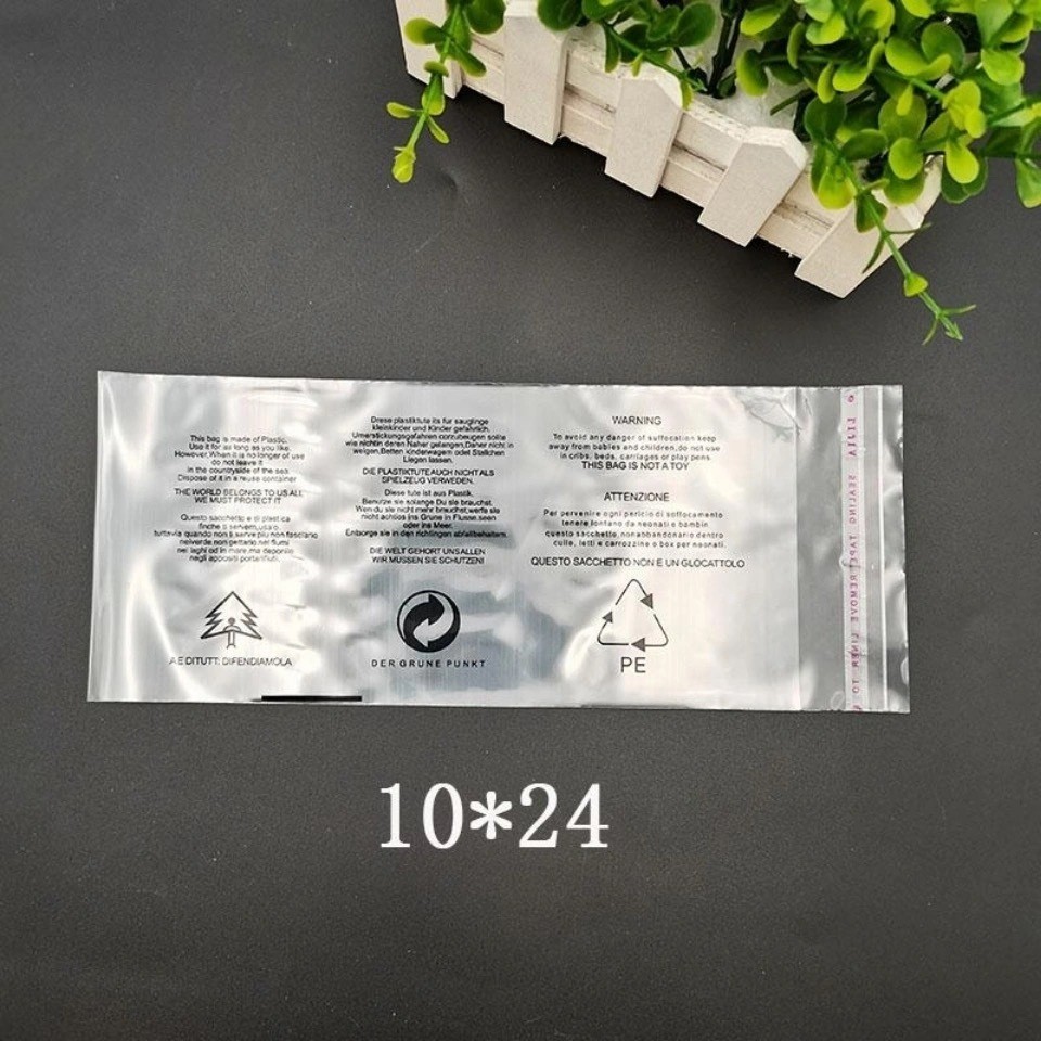 PE warning: self-adhesive bags, storage bags, packaging bags, self-adhesive clothing, plastic bags, dustproof inner packaging bags