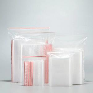 PE transparent self sealing bag, red edge plastic sealing bag, self sealing packaging bag, thickened printing sealing bag - 副本