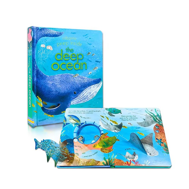 Children Lift The Flap Books 3D Pop Up Kids Book English Hardcover Board Book Custom