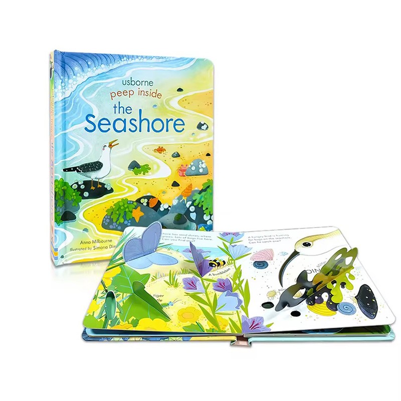 Children Lift The Flap Books 3D Pop Up Kids Book English Hardcover Board Book Custom