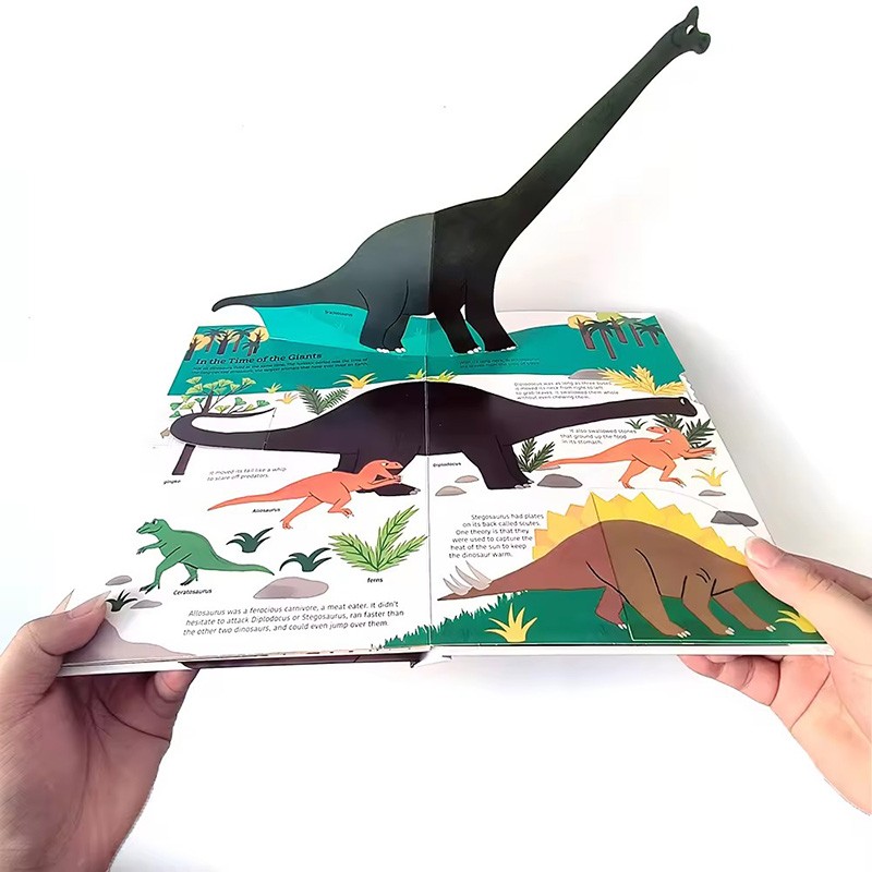 Lift The Flap Board Book Safe Recyclable Paper Printing Pop-Up Hardcover Book