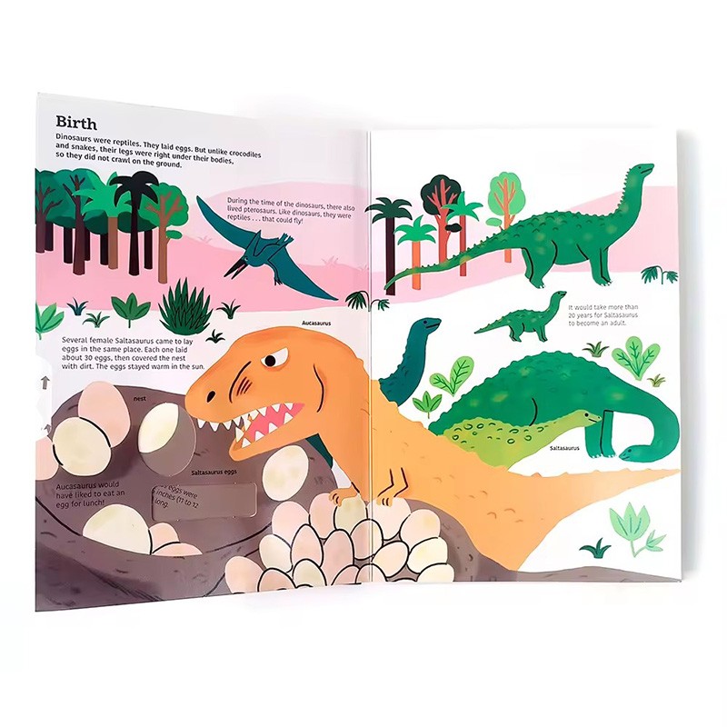 Lift The Flap Board Book Safe Recyclable Paper Printing Pop-Up Hardcover Book