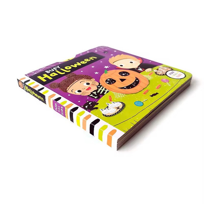 early learning books busy halloween 3d books for children paper board book printing