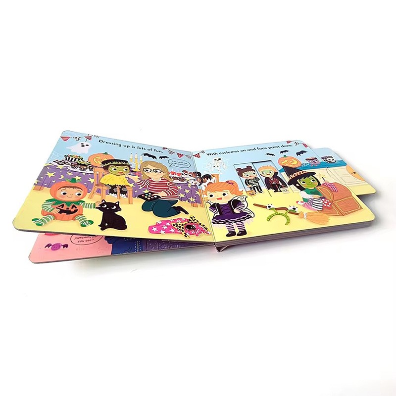 early learning books busy halloween 3d books for children paper board book printing