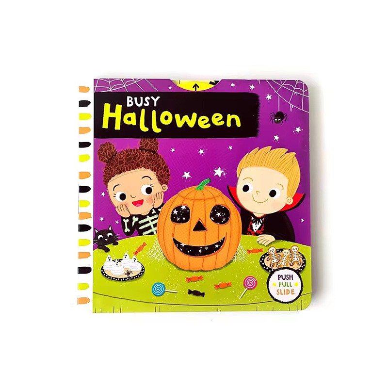 early learning books busy halloween 3d books for children paper board book printing