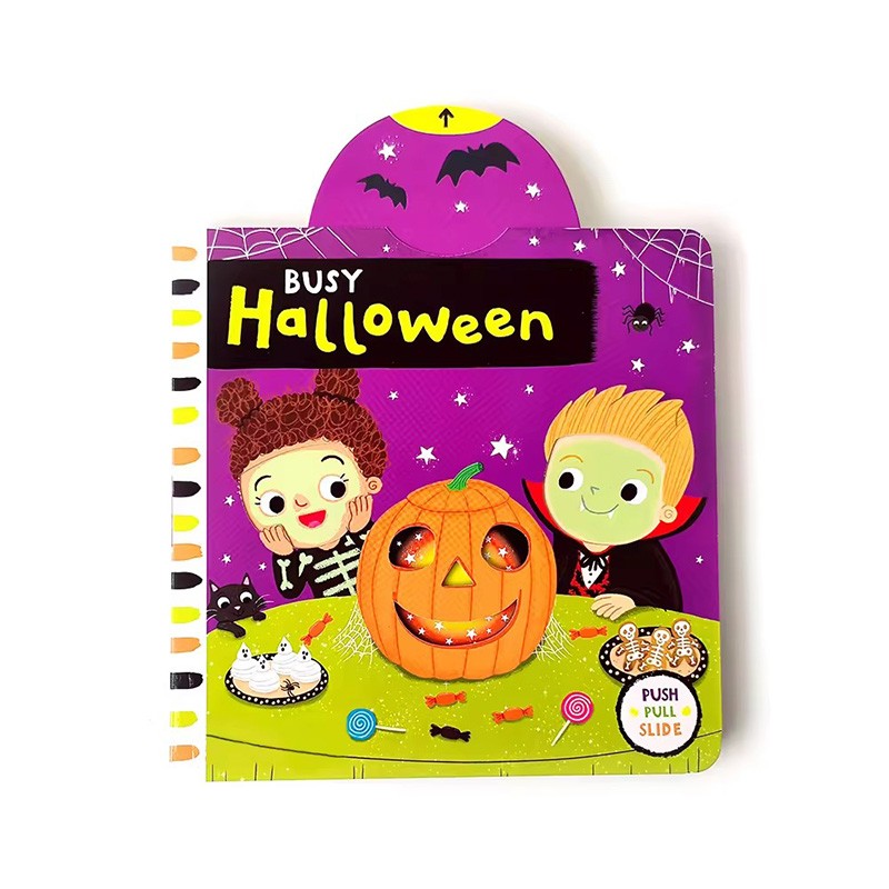 early learning books busy halloween 3d books for children paper board book printing