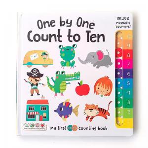 board book printing services one by one count to ten baby educational touch children's book