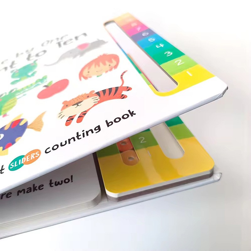 board book printing services one by one count to ten baby educational touch children's book