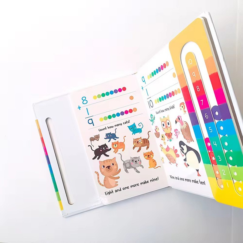 board book printing services one by one count to ten baby educational touch children's book