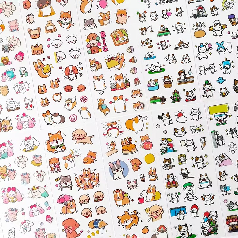 Cute Cartoon Princess Anime Decorative Sticker PVC Waterproof Stickers For Kids