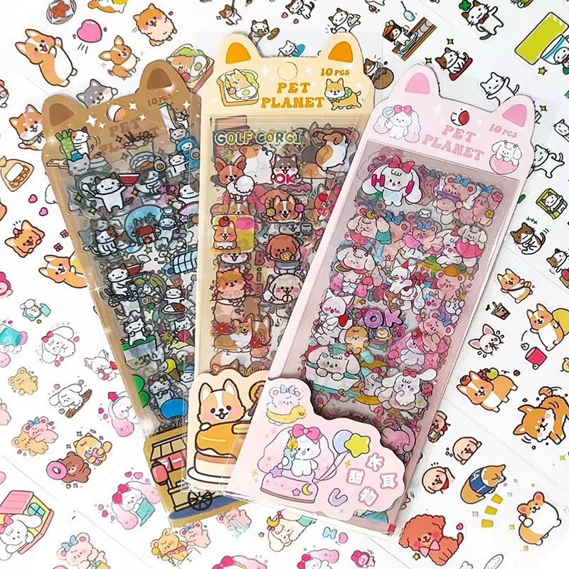 Cute Cartoon Princess Anime Decorative Sticker PVC Waterproof Stickers For Kids