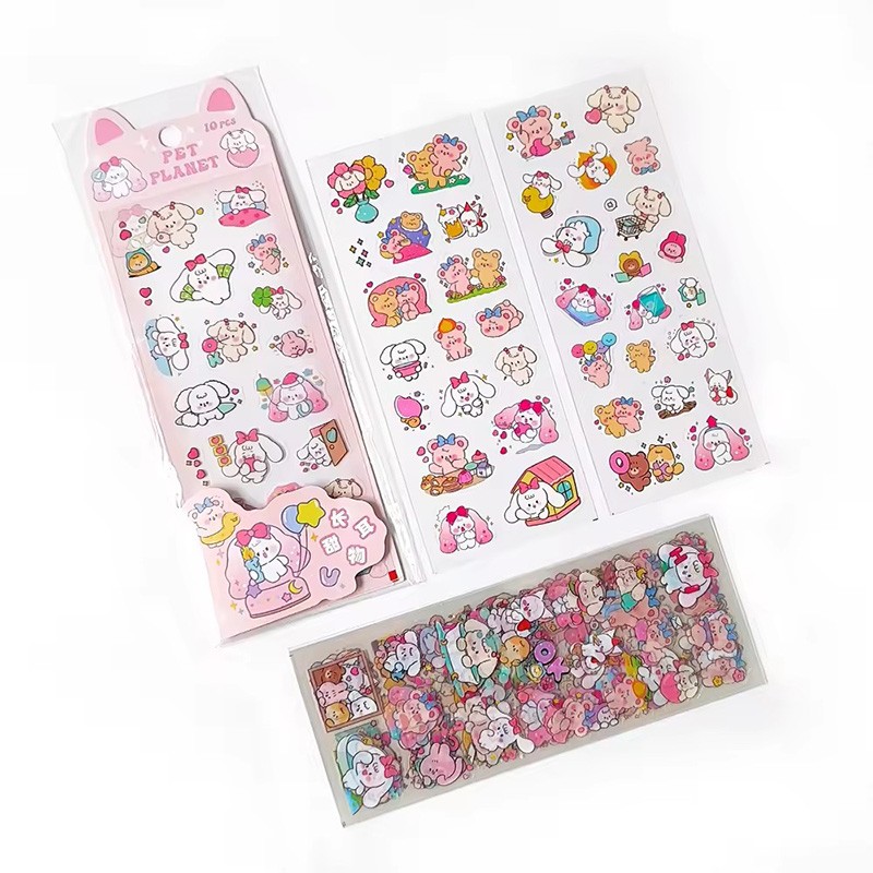 Cute Cartoon Princess Anime Decorative Sticker PVC Waterproof Stickers For Kids