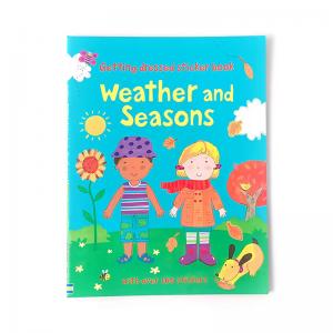 picture books other education toys quiet book baby Weather And Seasons custom sticker book