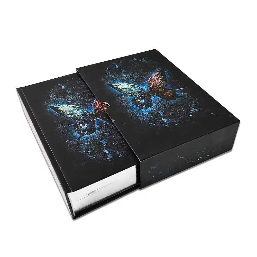 Books Full Color Hardcover Book With Foil Sprayed Edge Novel Book Case Bound Dust Jacket Printing