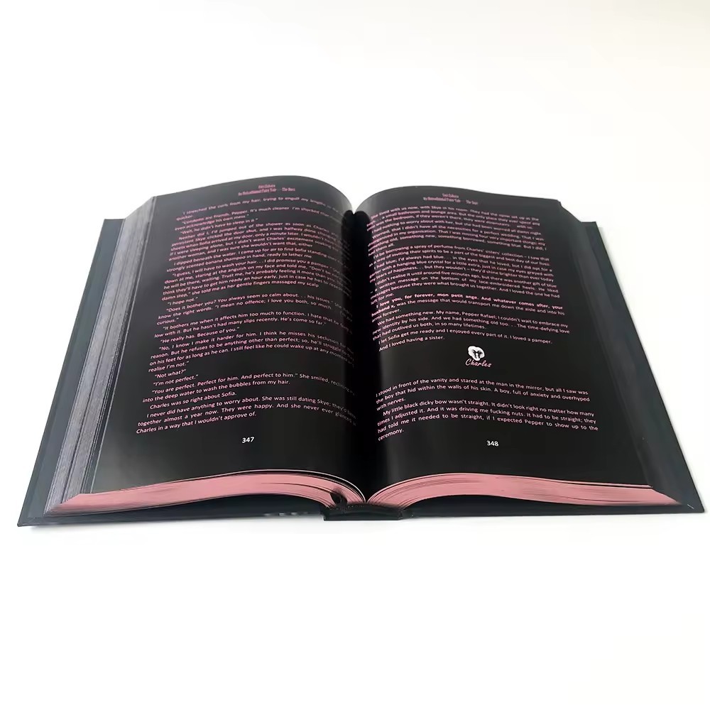 Full Color Hardcover Book Printing And Bookmarks Story Novel Book Printing With Gold Foil