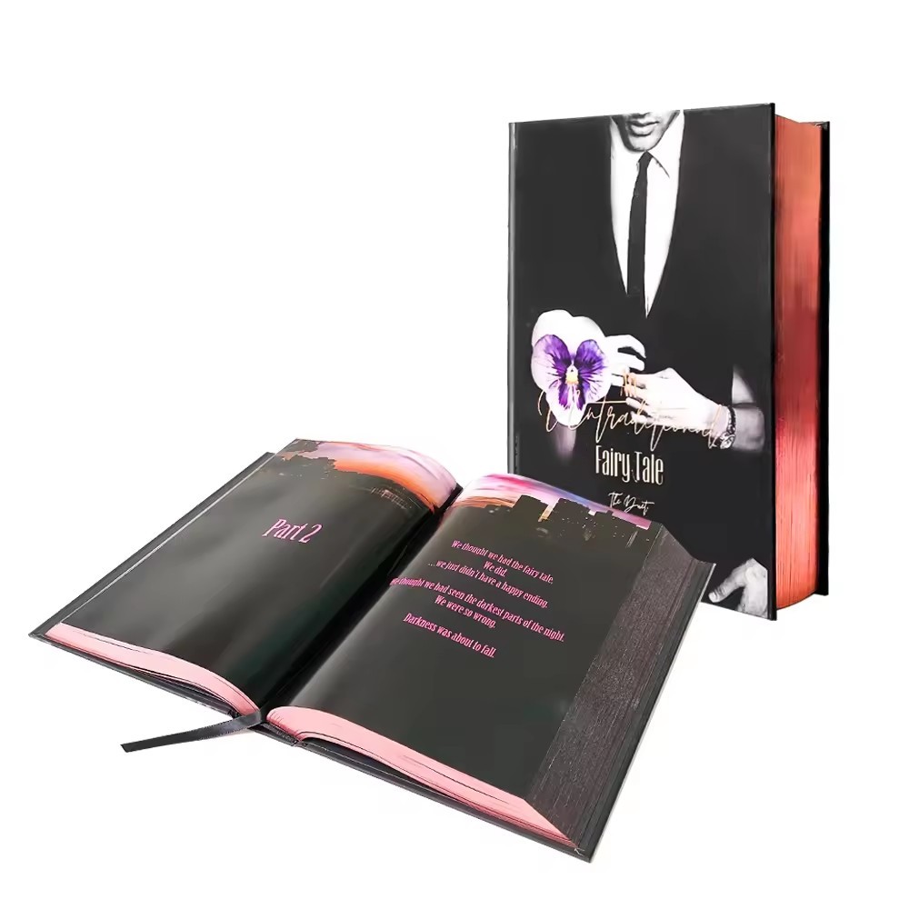 Full Color Hardcover Book Printing And Bookmarks Story Novel Book Printing With Gold Foil