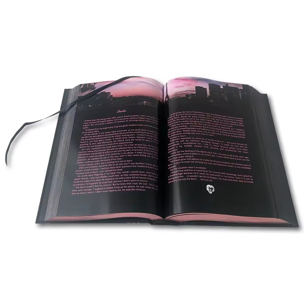 Full Color Hardcover Book Printing And Bookmarks Story Novel Book Printing With Gold Foil