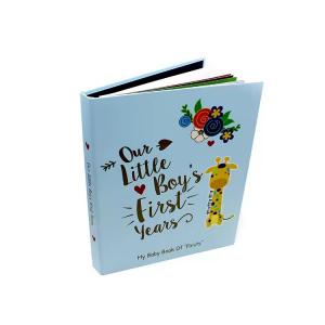 Metal Coil English hardcover/softcover child cartoon colorful book printing baby memory record book