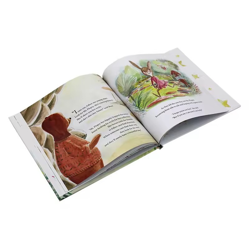 offset hardcover children's book printing hardback kids story coloring children book printing