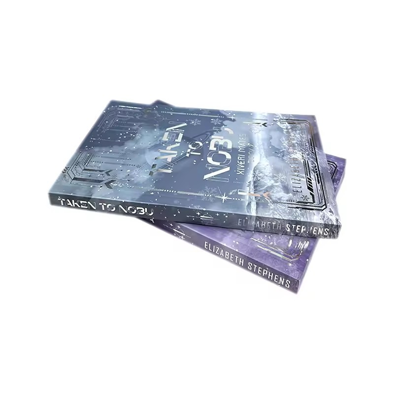 Paperback Books Printing Services Custom Softcover Novel Book Printing With Foil Stamping