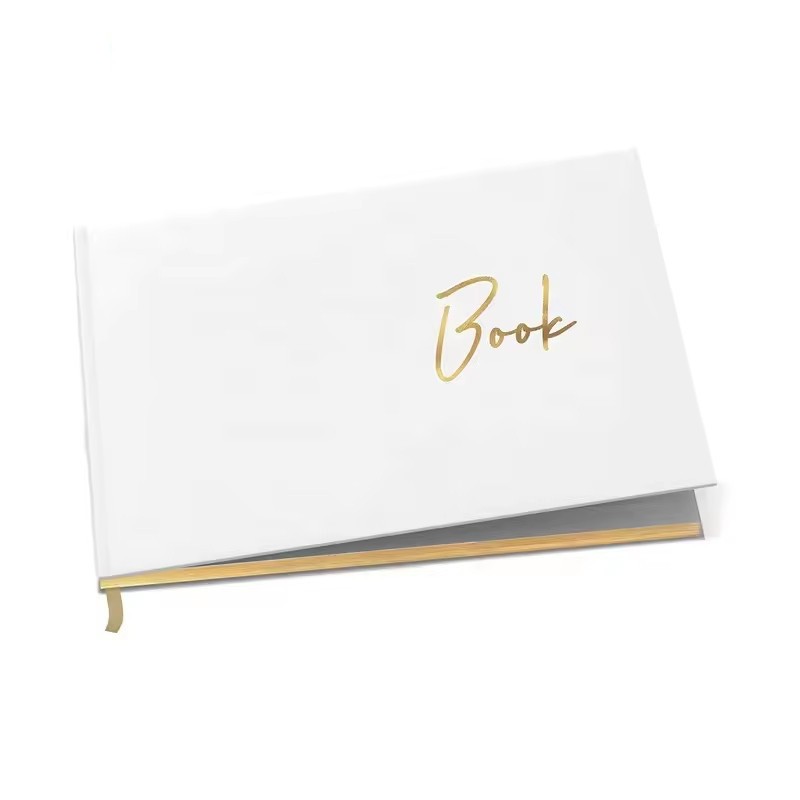 Gold Foil Stamping Linen Wedding Book Guestbook Gold Foil Birthday Wedding Guest Book