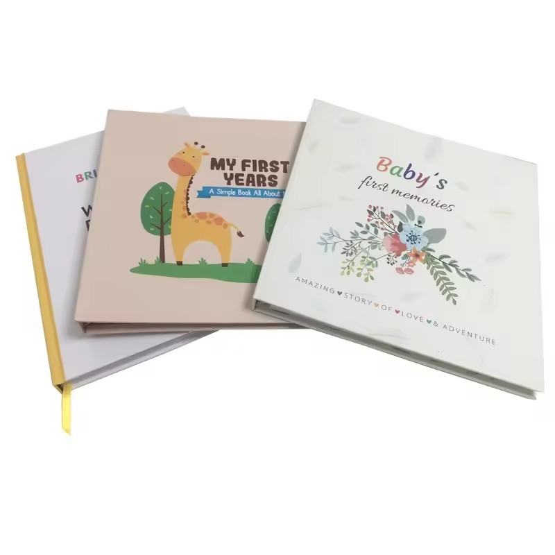 Baby Memory Book and Journal Custom Printing Wire YO Binding Babybook