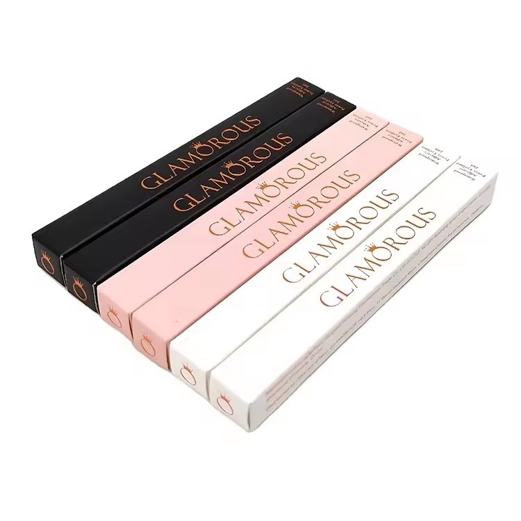 custom printing logo luxury pink lip gloss packaging boxes