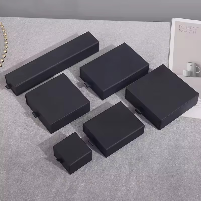 Individual White Gift Drawer Paper Ring Jewelry Box Packaging