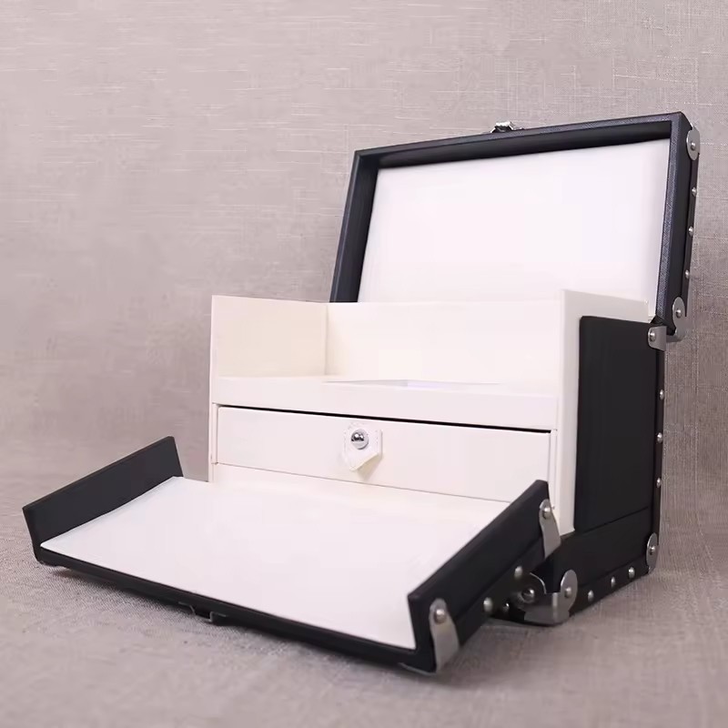 Luxury Storage Jewellery Boxes Leather Storage Box Home Leather Jewellery Case Box