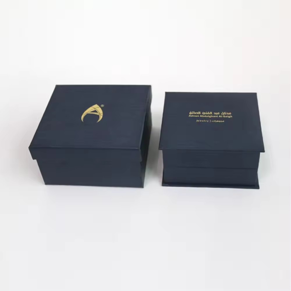 Printed Luxury Elegant Jewelry PU leather Packaging box jewellery box packaging