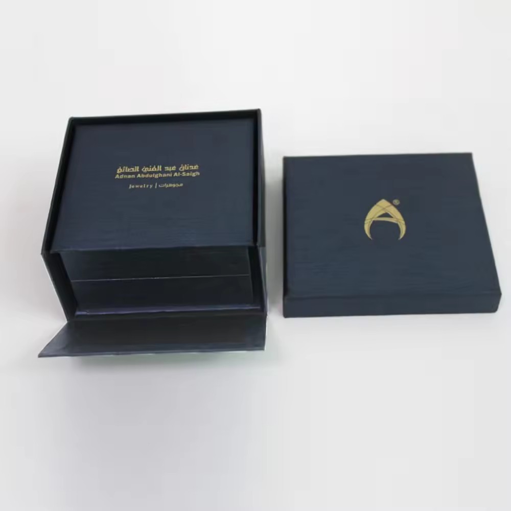 Printed Luxury Elegant Jewelry PU leather Packaging box jewellery box packaging